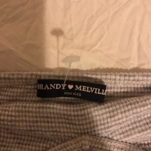 Brandy Melville Grey Stripe Tank Top OS